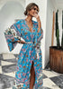 Women’s Chic India Boho Kimono - Blue Dress